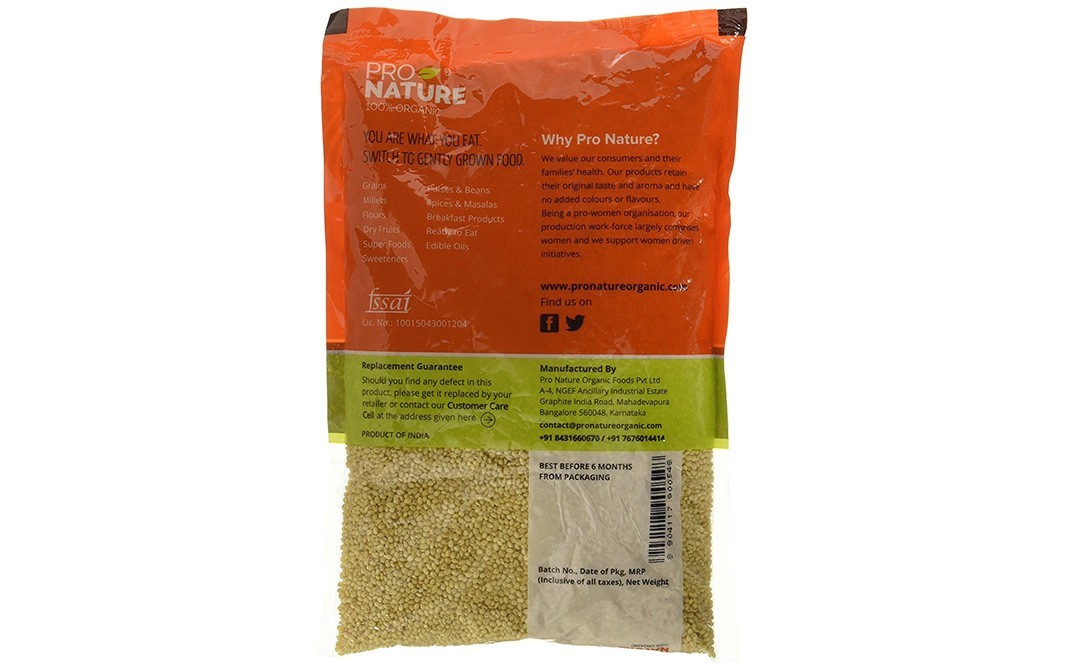 Pro Nature Organic Proso Millet    Pack  500 grams
